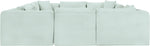Shaggy - 8 Piece Modular U-Shaped Sectional