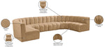 Arc - Velvet Modular U-Shaped Sectional