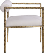 Axis - Linen Textured Beige Fabric Upholstered Dining Chair (Set of 2)