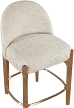 Torino - Counter Stool With Brushed Brown Base