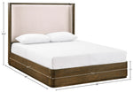 Tiberio - Textured Fabric Bed