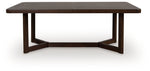 Dilenno - Rectangular Dining Room Extension Table - Dark Brown