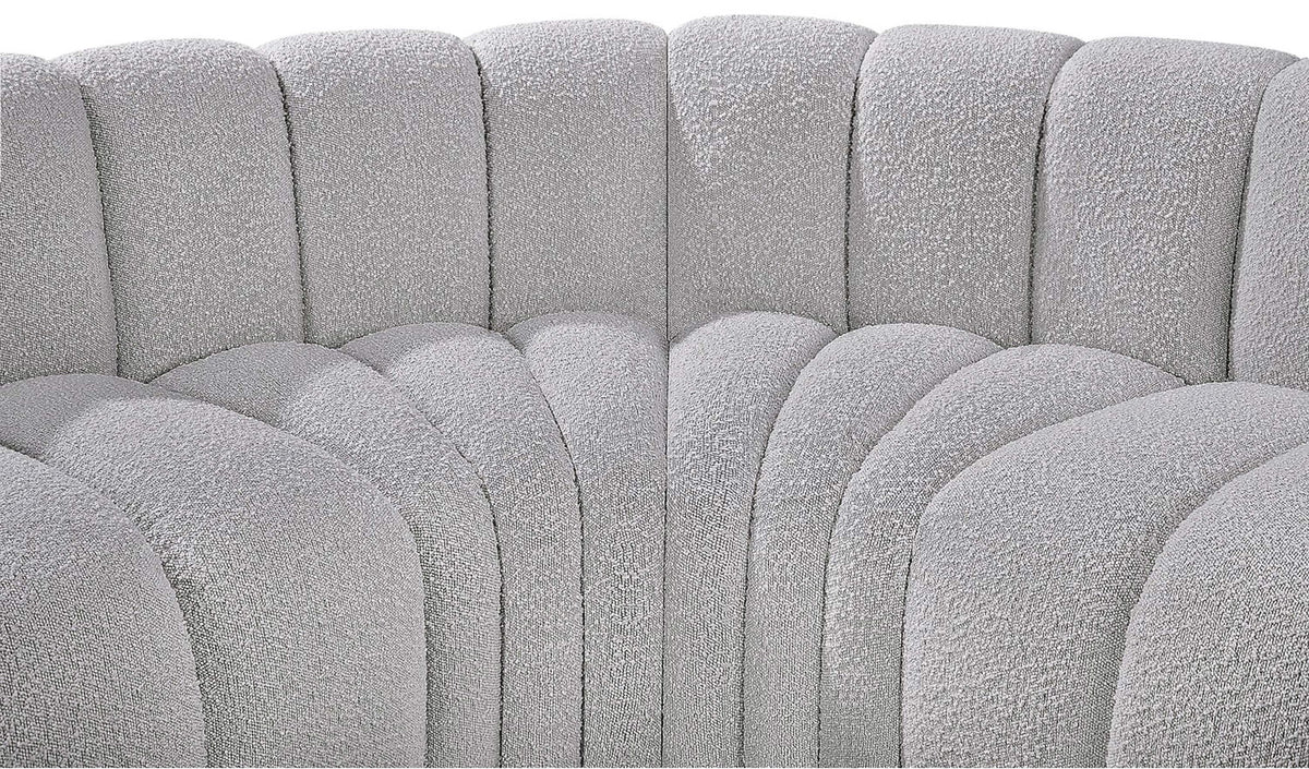 Arc - Boucle Fabric 4 Piece U-Shaped Modular Sofa