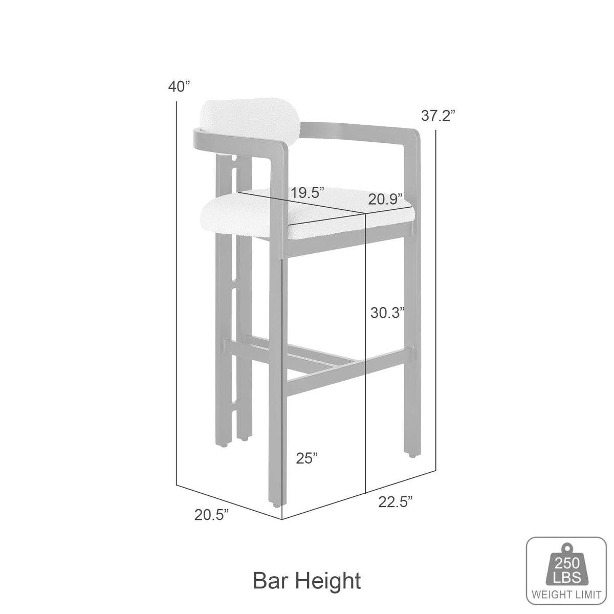 Jazmin - Outdoor Barstool