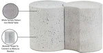 Dimple - 2 Piece Modular End Table - Terazzo Finish