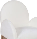 Waldorf - Chenille Dining Arm Chair With Natural Legs