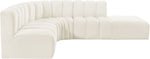Arc - Velvet 5 Piece Corner Modular Sofa