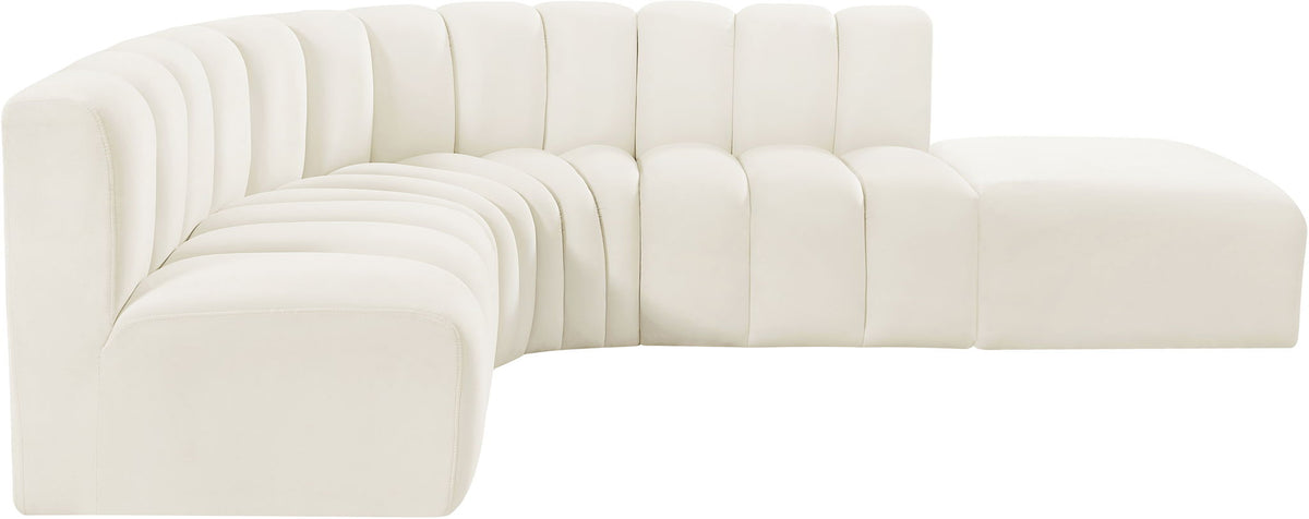 Arc - Velvet 5 Piece Corner Modular Sofa