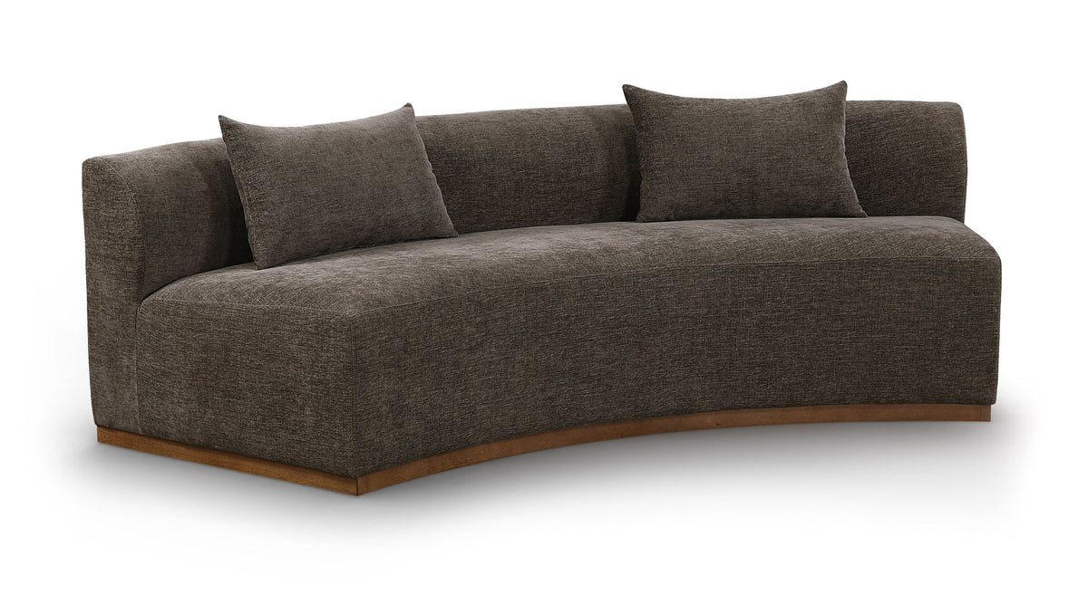 Avanti - 104" Chenille Fabric Upholstered Sofa
