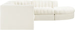 Rummi - Velvet Performance Fabric Upholstered 5 Piece Modular Sectional