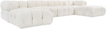 Orin - Velvet 6 Piece Modular Double Chaise Sectional