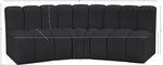 Arc - Faux Leather 3 Piece Modular Corner Sofa