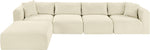 Shaggy - 5 Piece Modular Sectional With Ottoman