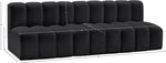 Arc - Faux Leather 3 Seats Modular Sofa