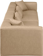 Cube - Modular 4 Piece Sofa - Tan
