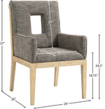 Gwendolyn - Dining Arm Chair With Natural Frame