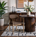 Riccio - Dining Arm Chair (Set of 2) - Natural And Gold Frame