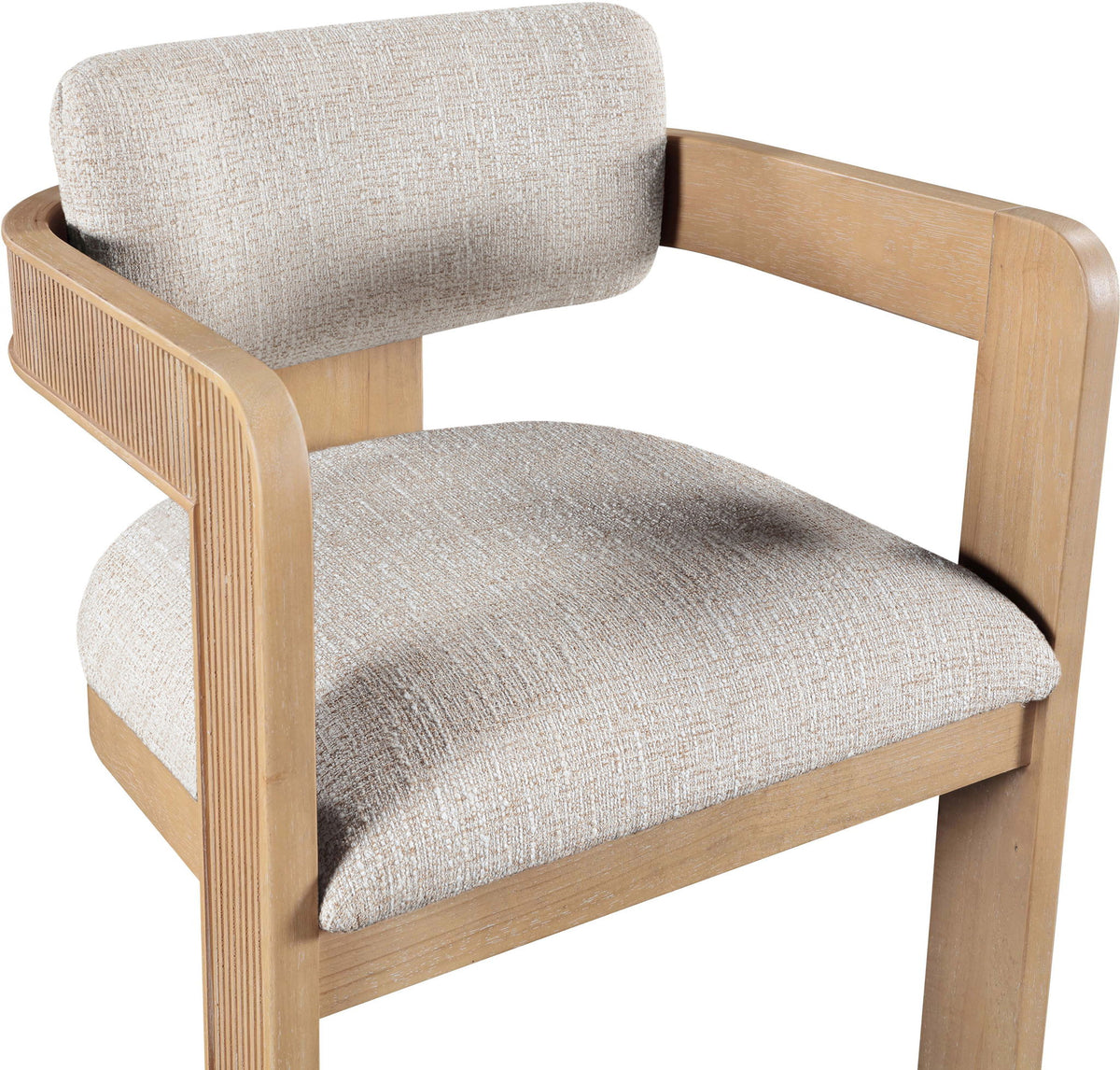 Sacha - Linen Dining Chair With Natural Base (Set of 2)