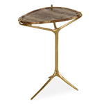 Sure Footed - Accent Table - Brass / Brown
