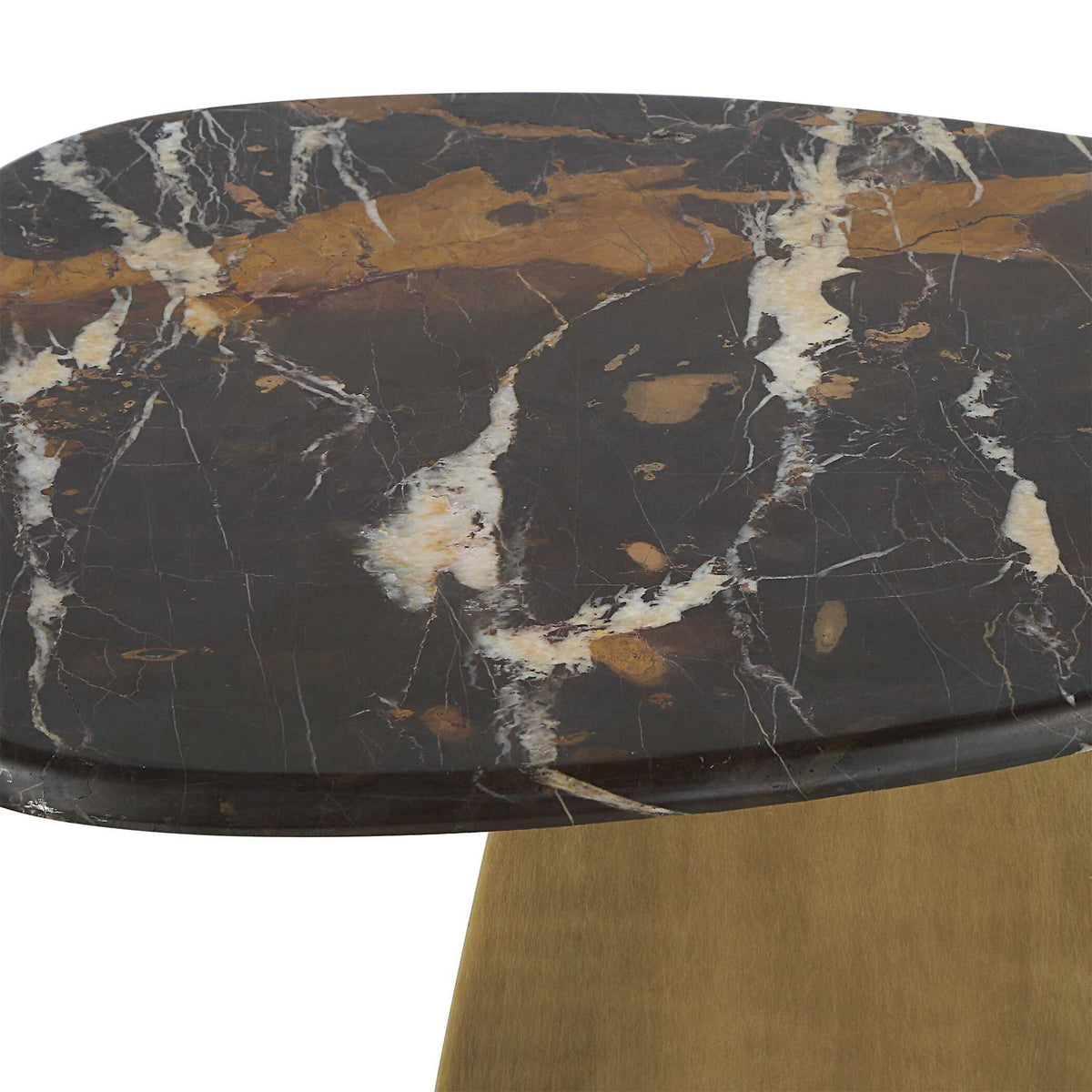 Rock Formation - Accent Table - Bronze / Black