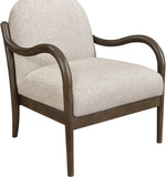Helmsley - Performance Fabric Upholstered Accent Chair - Brown Frame