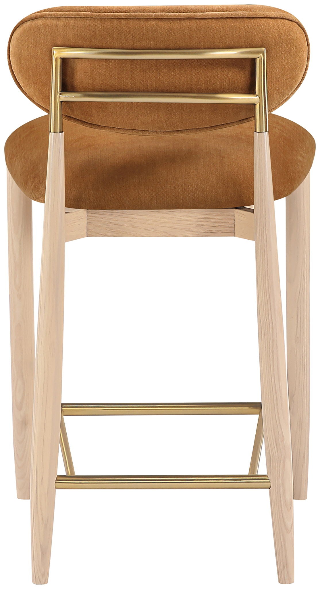 Riccio - Fabric Stool - Natural Frame