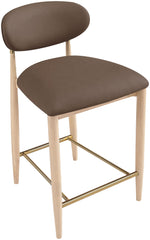 Riccio - Stool - Natural And Gold Frame