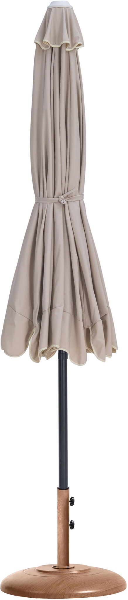 Amalfi - Patio Umbrella - Light Brown Base / Black Pole