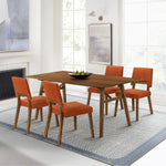 Channell - Walnut Wood Dining Table Set