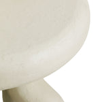 Maddie - Textured Side Table - Cream