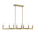 Cordoba - 8 Light Linear Chandelier - Gold