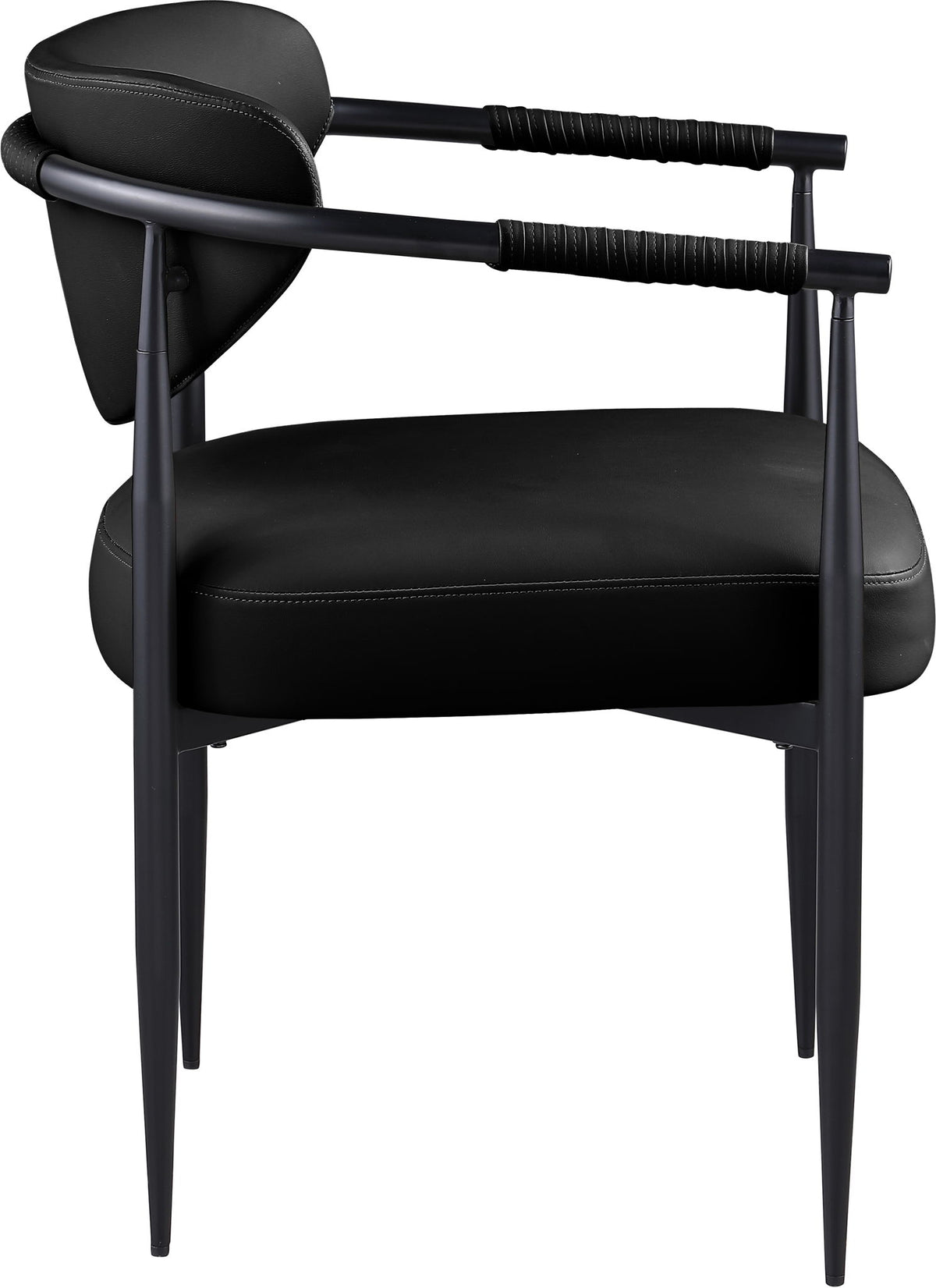 Virella - faux Leather Upholstered Dining Chair (Set of 2) - Black Base