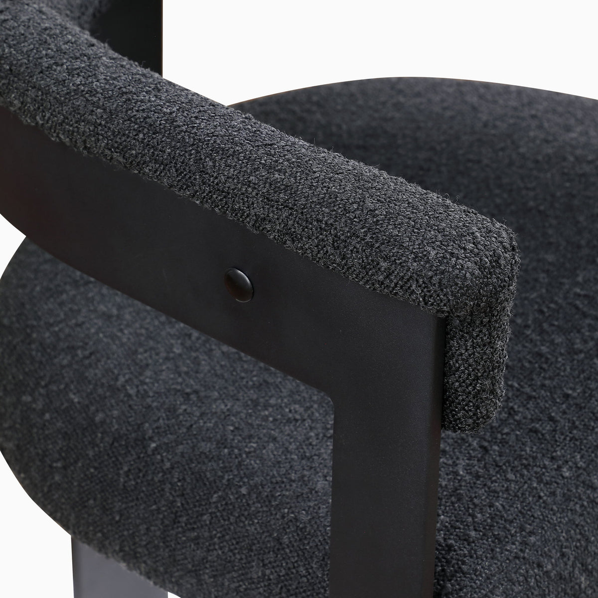 Romeo - Boucle Dining Chair With Black Base (Set of 2)