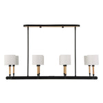 Franconia - 8 Light Pendant - Black / White