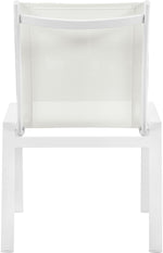 Nizuc - Outdoor Patio Dining Chair With White Frame (Set of 2)