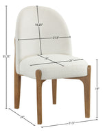Torino - Upholstered Dining Chair With Brushed Brown Base (Set of 2)