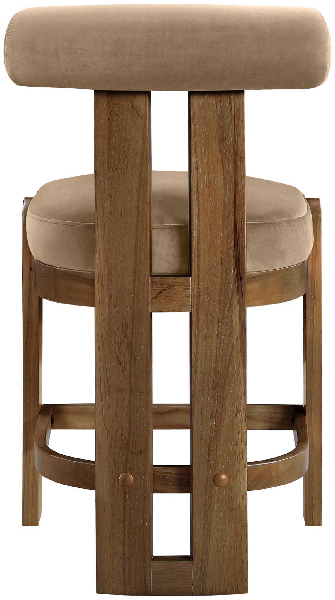 Arienzo - Velvet Upholstered Counter Stool (Set of 2)