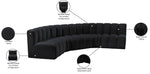 Arc - Velvet 5 Piece U-Shaped Modular Sofa