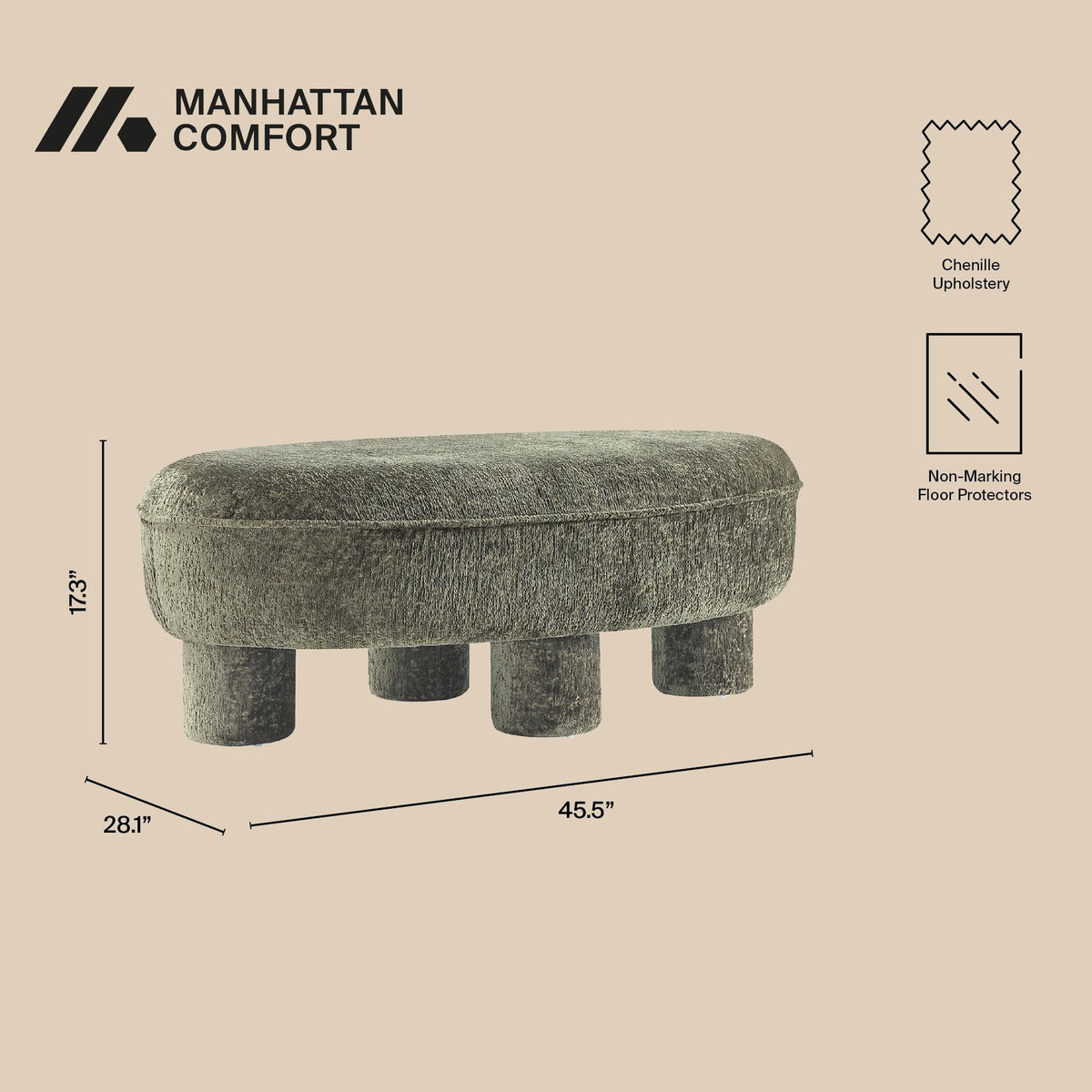 Manhattan Tribeca - Accent Ottoman