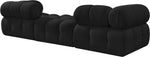 Ames - 3 Piece Boucle Modular Sofa With 1 Backless Seat