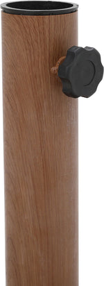 Amalfi - Aluminum Patio Umbrella - Light Brown Base / White Pole