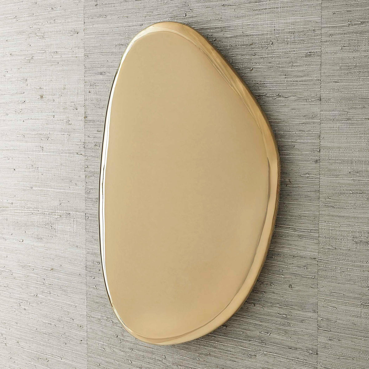 Jelly Bean - 26" x 38" Wall Sculpture - Gold