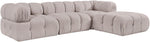 Orin - Velvet 4 Piece Modular Sectional With Chaise