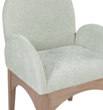Waldorf - Chenille Dining Arm Chair With Natural Legs