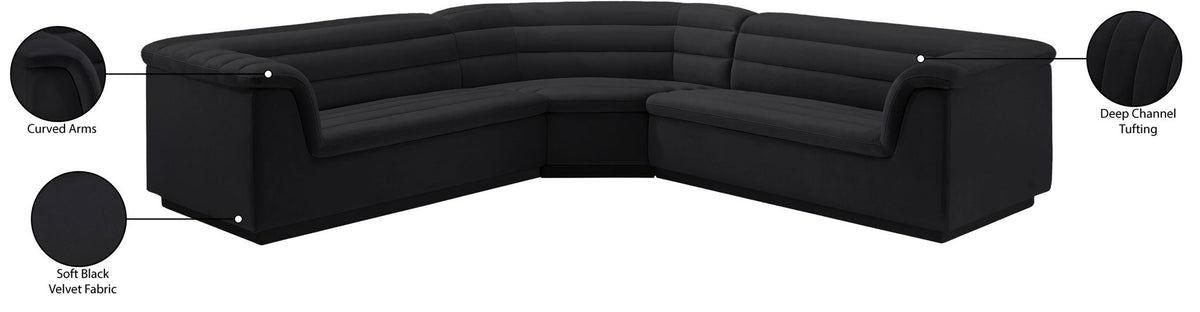 Cascade - Velvet Modular Sectional