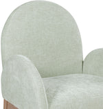 Waldorf - Chenille Dining Arm Chair With Natural Legs