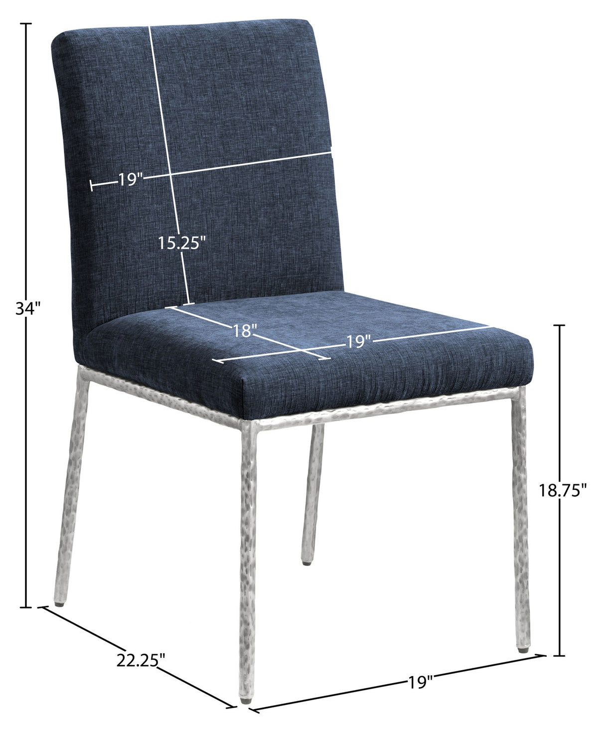 Reeves - Dining Side Chair (Set of 2) - Silver Base