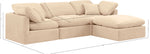 Indulge - Velvet 4 Piece Modular Sectional With Chaise