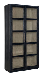 Linville Falls - Shou Sugi Ban Curio Cabinet - Black