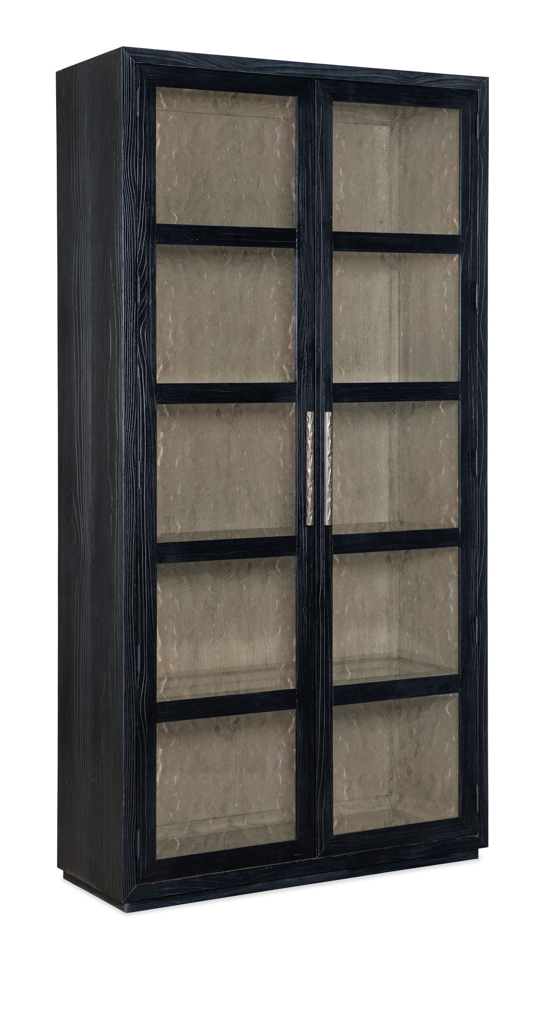 Linville Falls - Shou Sugi Ban Curio Cabinet - Black